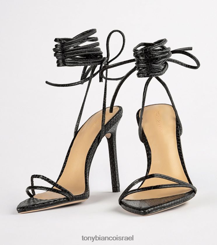 נעלי עקב | נשים נחש שחור Tony Bianco מילי עקבים 8BNR8T110